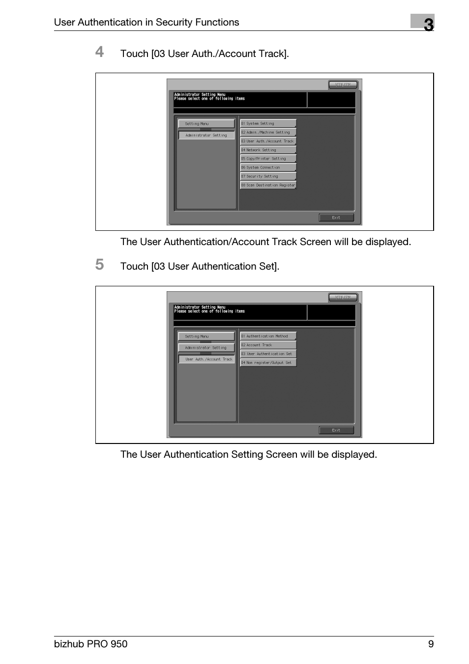 Konica Minolta bizhub PRO 950 User Manual | Page 17 / 82