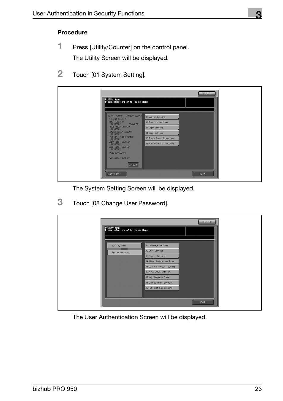 Konica Minolta bizhub PRO 950 User Manual | Page 31 / 82