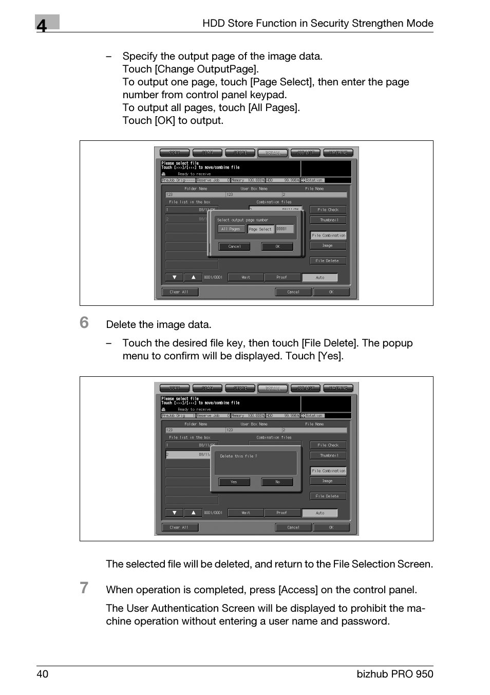 Konica Minolta bizhub PRO 950 User Manual | Page 48 / 82