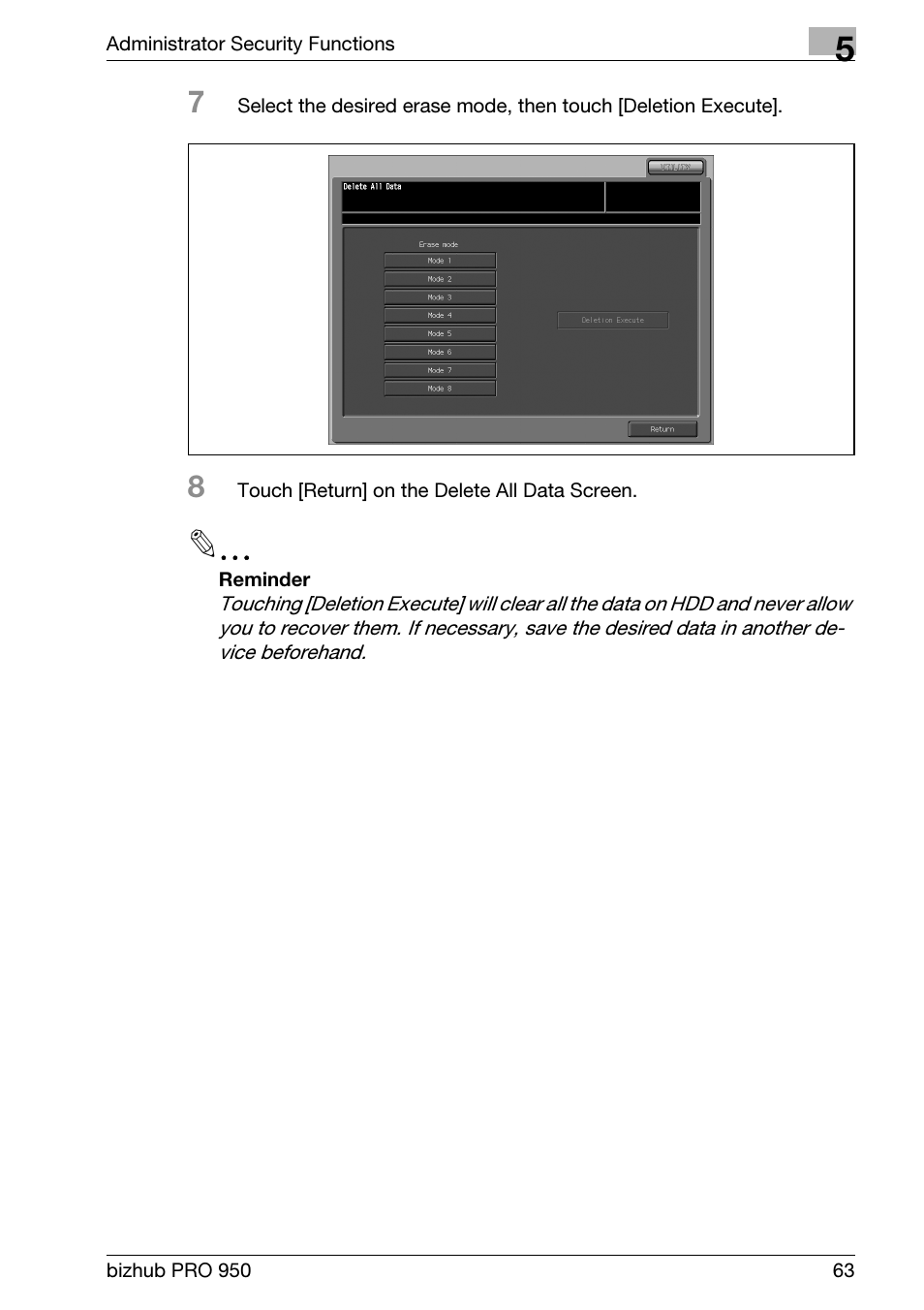 Konica Minolta bizhub PRO 950 User Manual | Page 71 / 82