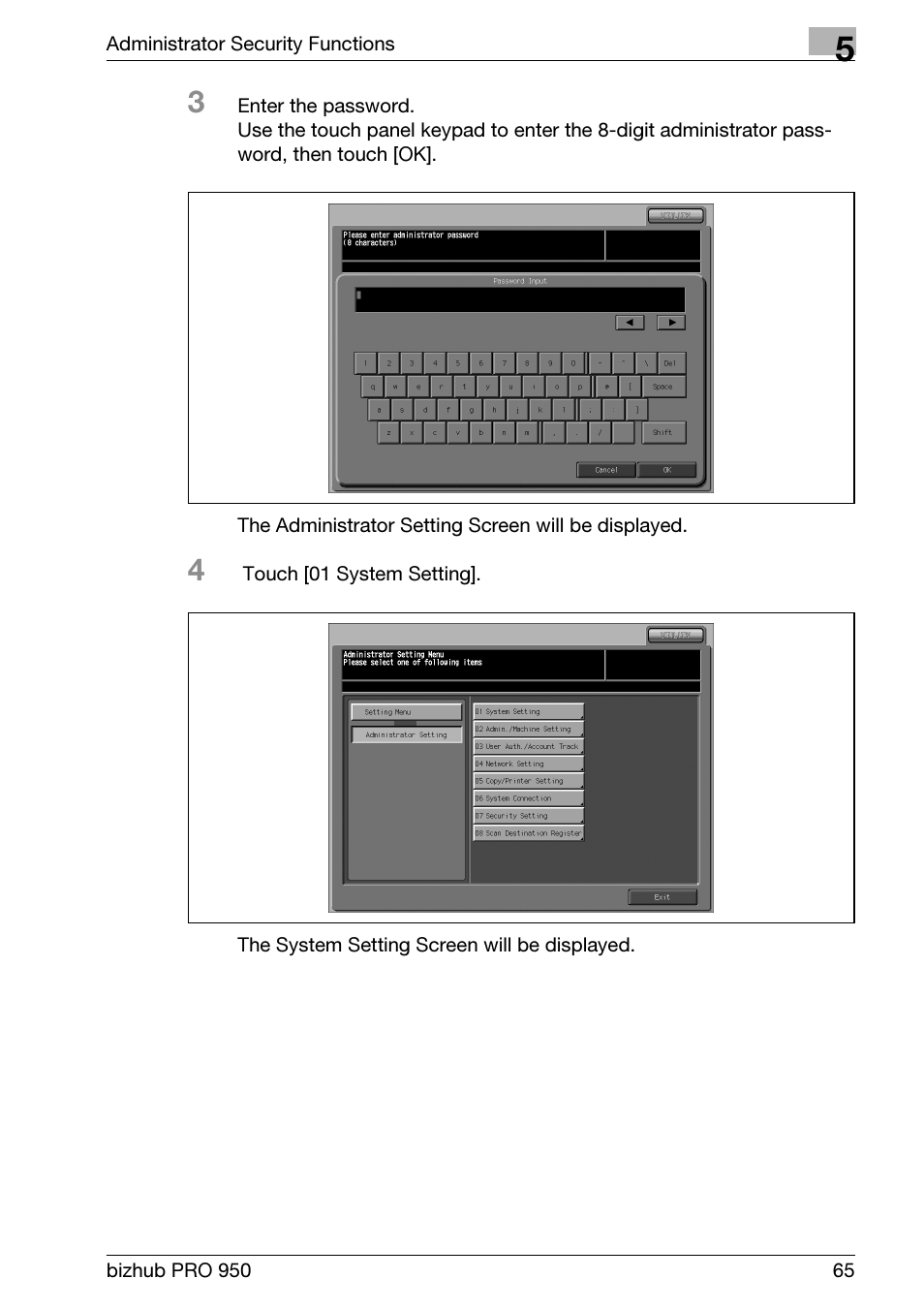 Konica Minolta bizhub PRO 950 User Manual | Page 73 / 82