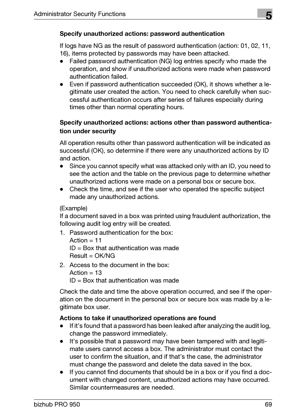 Konica Minolta bizhub PRO 950 User Manual | Page 77 / 82