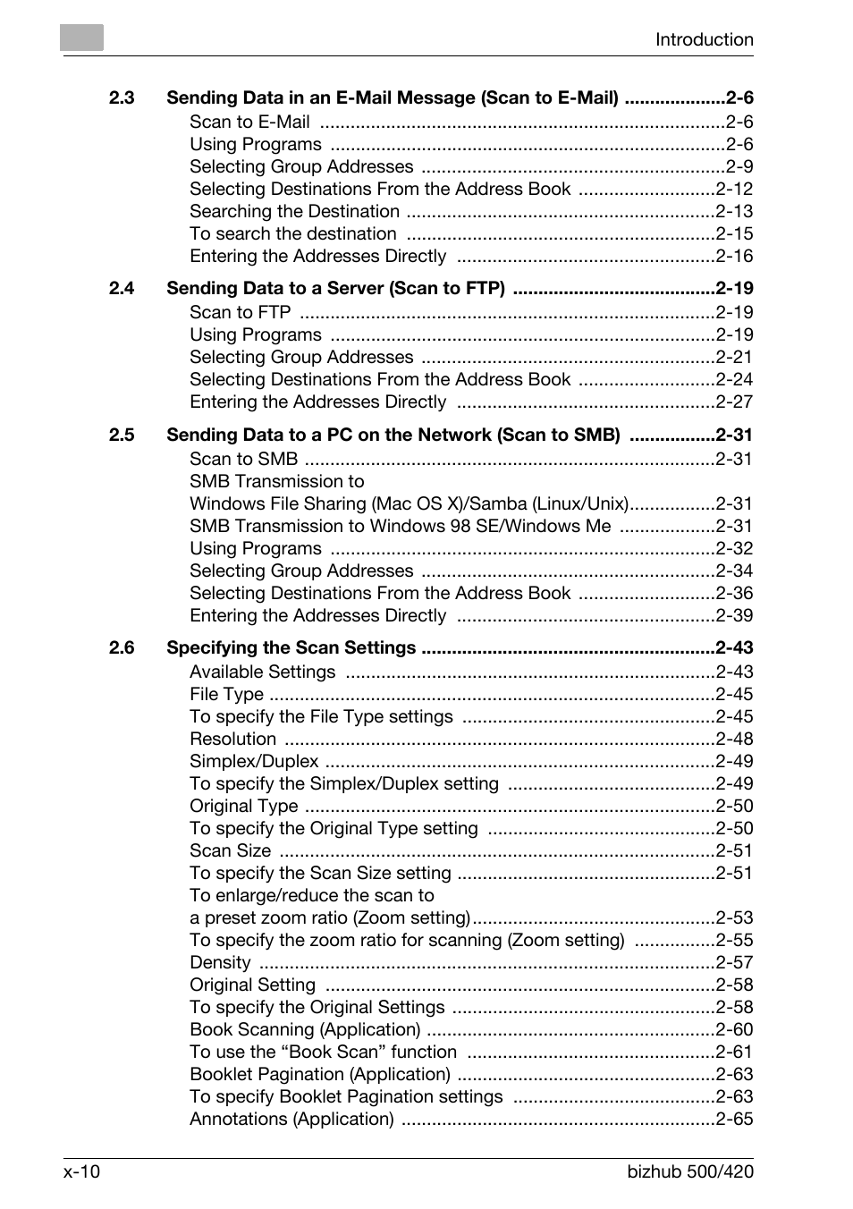 Konica Minolta bizhub 500 User Manual | Page 11 / 412