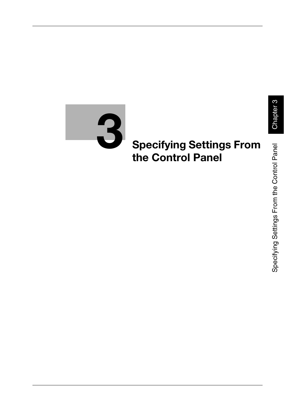 Specifying settings from the control panel | Konica Minolta bizhub 500 User Manual | Page 126 / 412