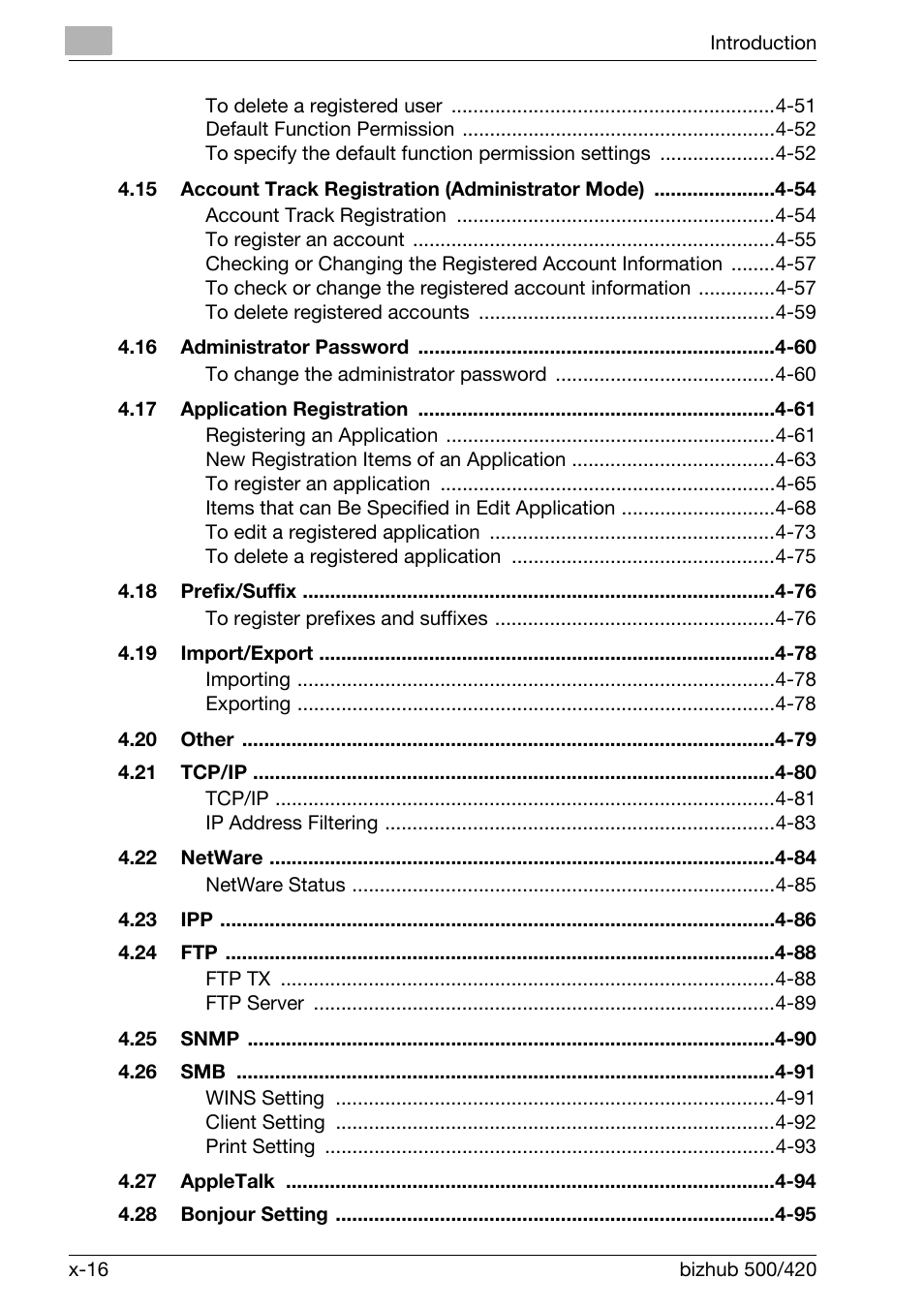 Konica Minolta bizhub 500 User Manual | Page 17 / 412