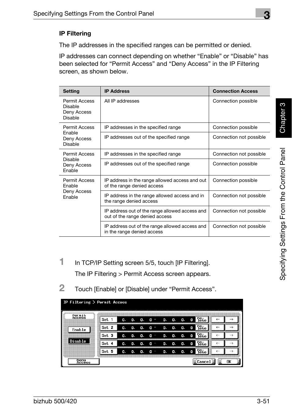 Ip filtering -51 -51 | Konica Minolta bizhub 500 User Manual | Page 176 / 412