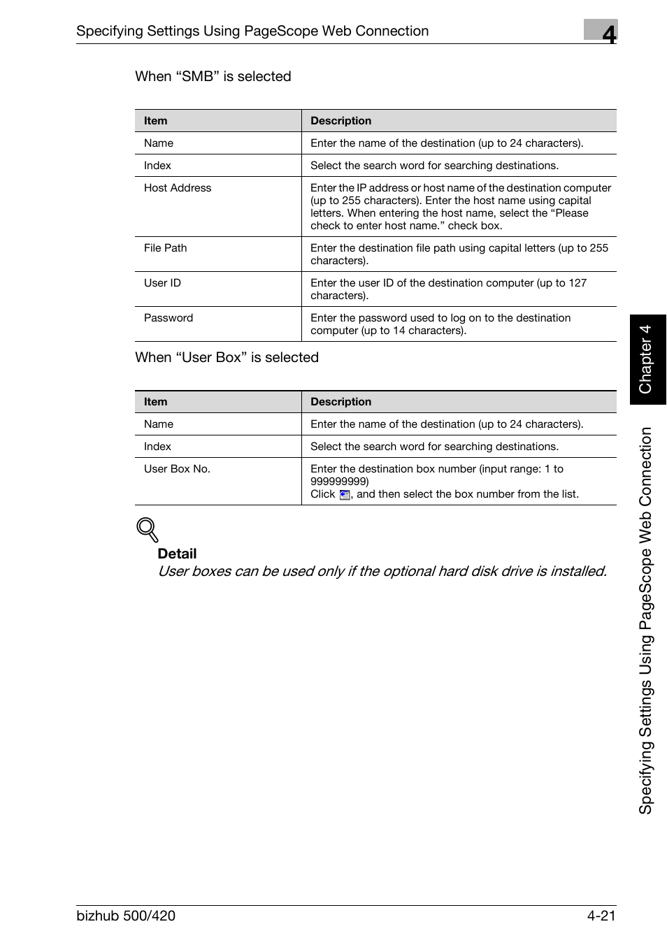 Konica Minolta bizhub 500 User Manual | Page 292 / 412