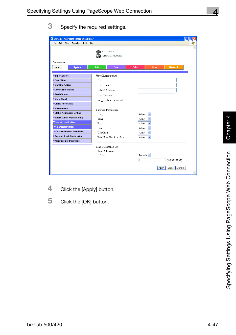 Konica Minolta bizhub 500 User Manual | Page 318 / 412