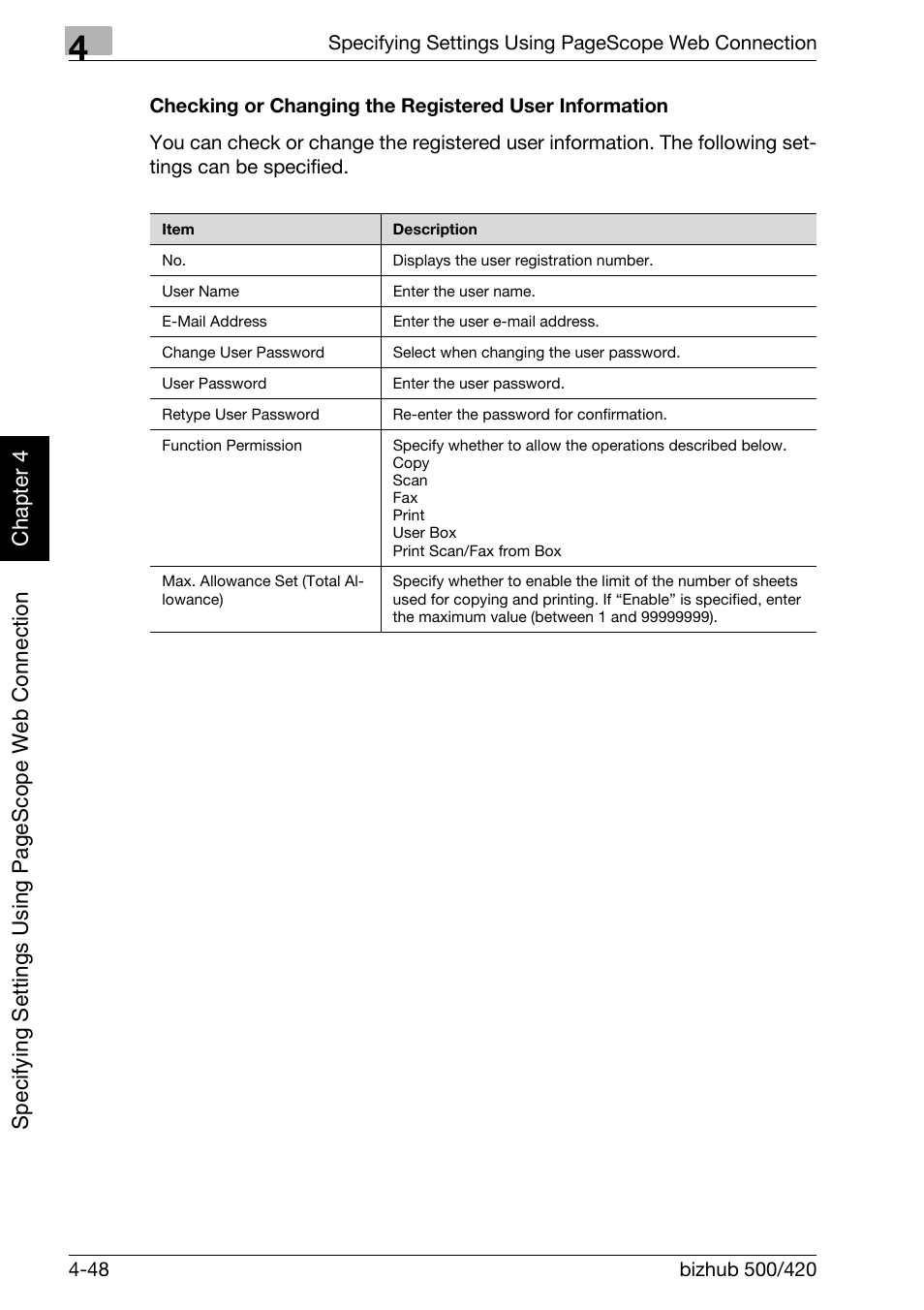 Konica Minolta bizhub 500 User Manual | Page 319 / 412