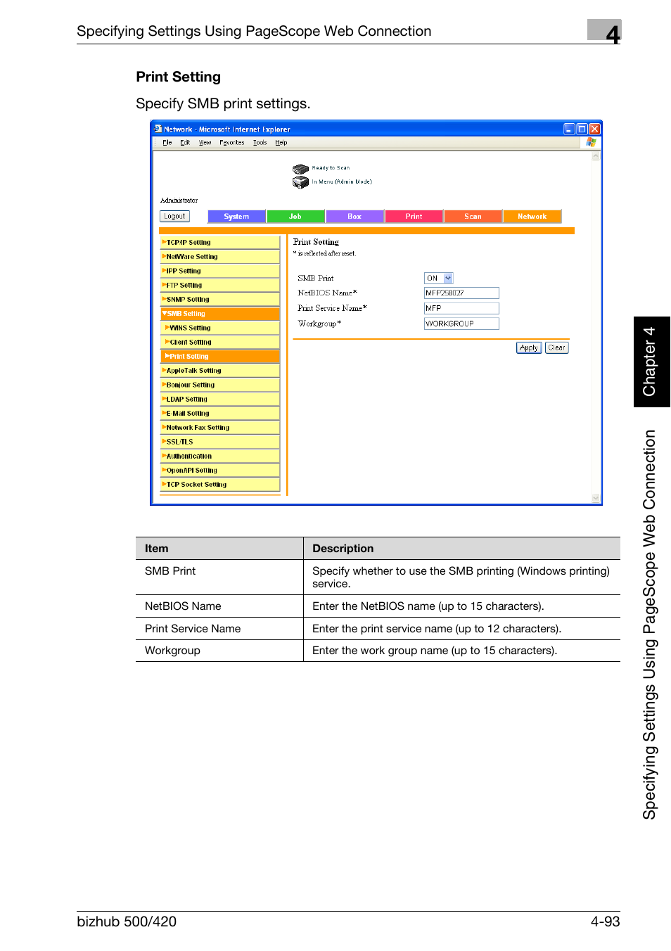 Print setting -93 | Konica Minolta bizhub 500 User Manual | Page 364 / 412