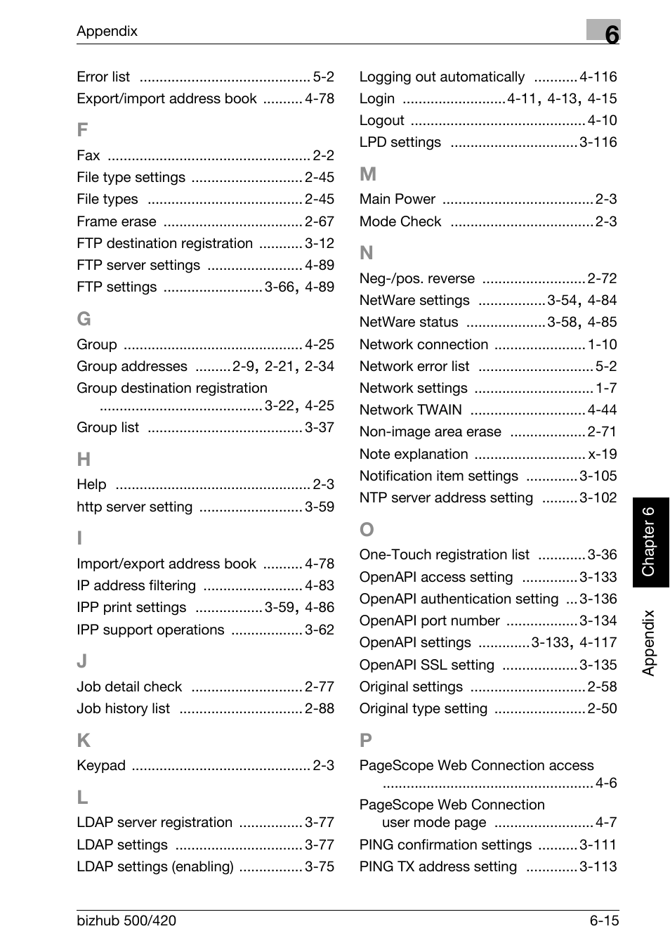 Konica Minolta bizhub 500 User Manual | Page 408 / 412