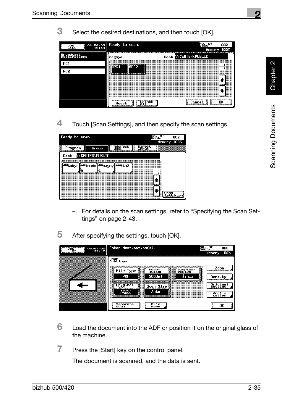 Konica Minolta bizhub 500 User Manual | Page 70 / 412