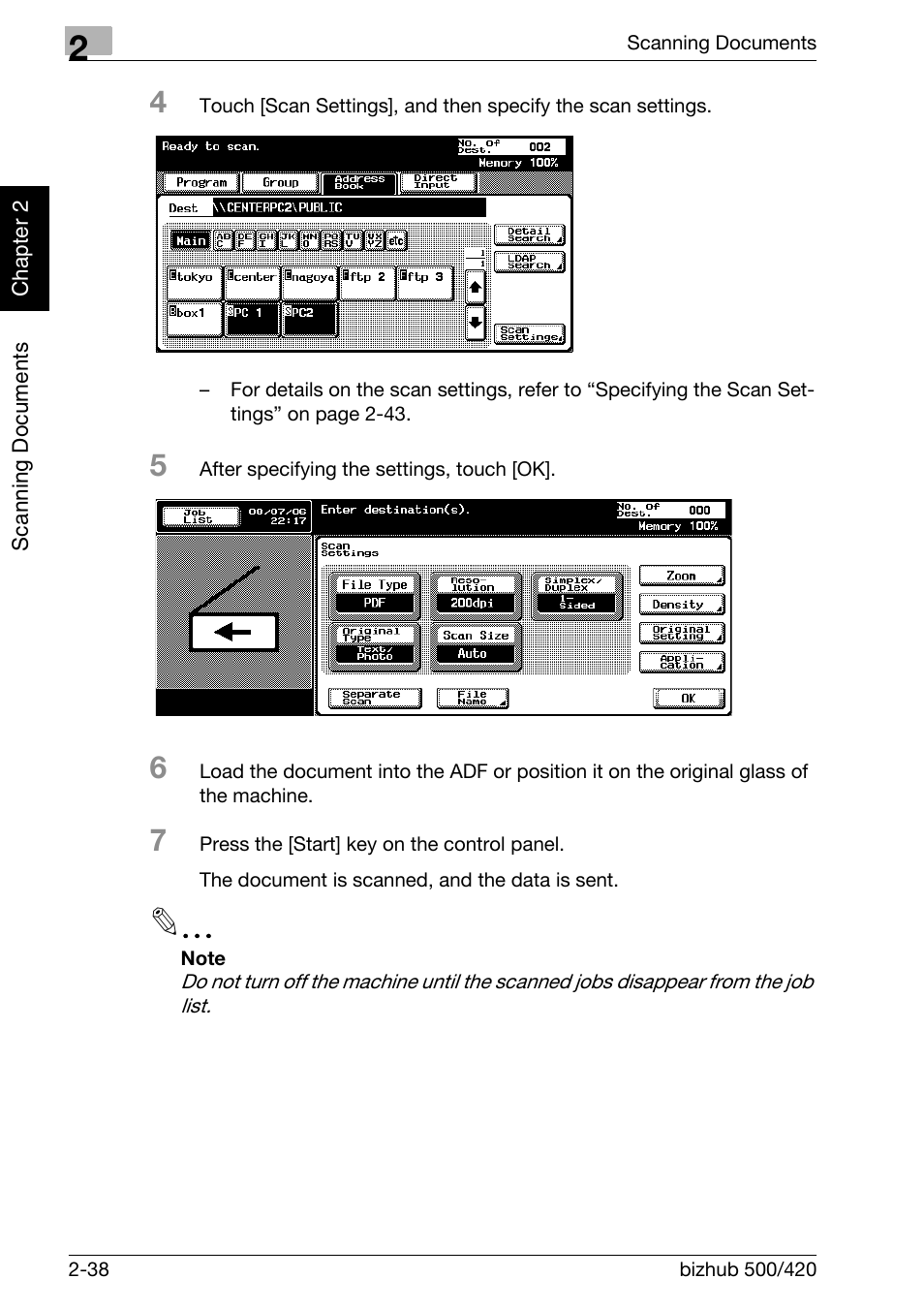 Konica Minolta bizhub 500 User Manual | Page 73 / 412