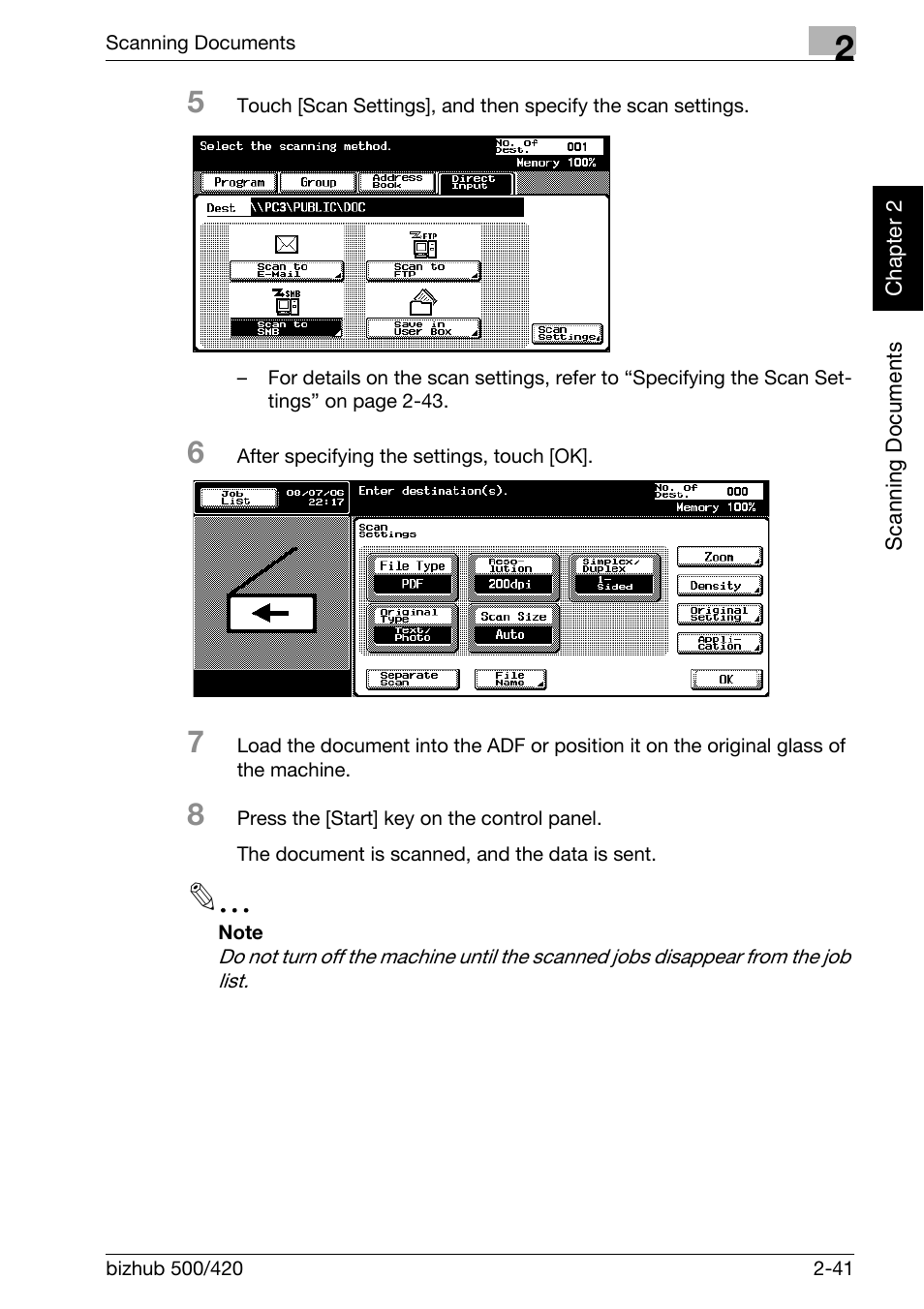 Konica Minolta bizhub 500 User Manual | Page 76 / 412