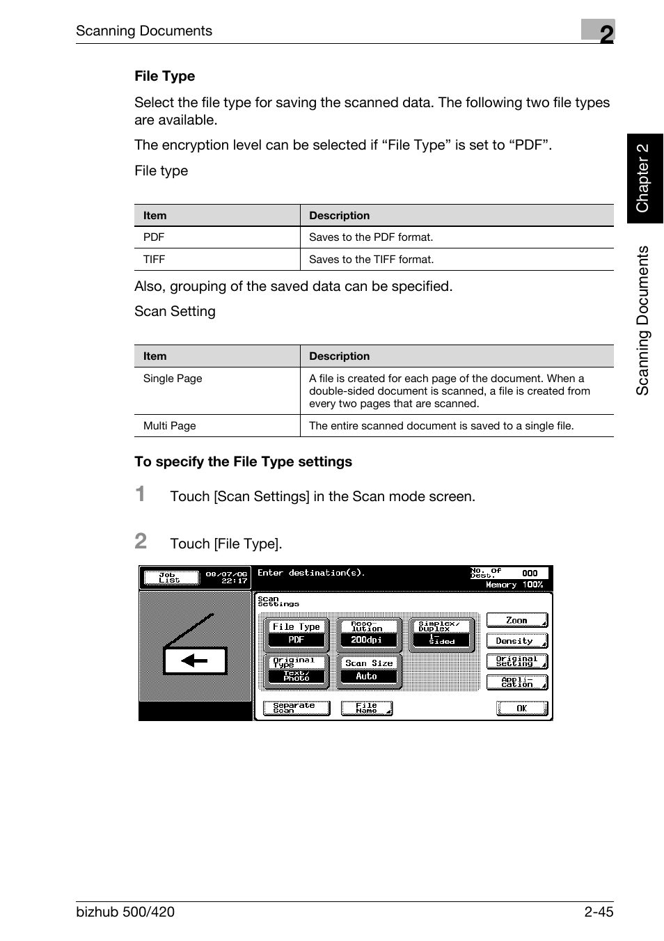 Konica Minolta bizhub 500 User Manual | Page 80 / 412