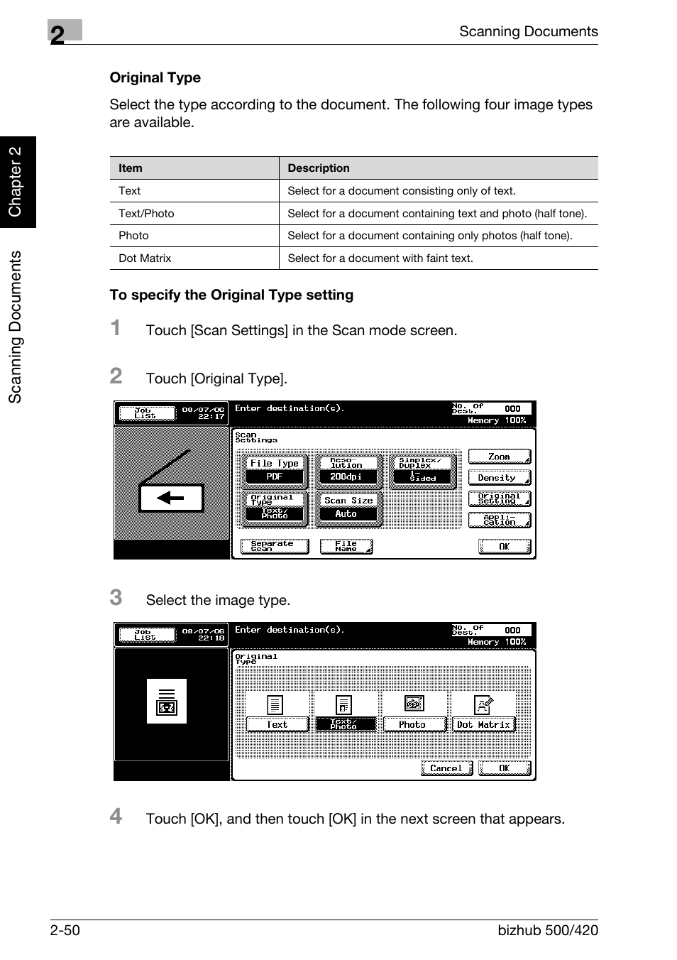 Konica Minolta bizhub 500 User Manual | Page 85 / 412