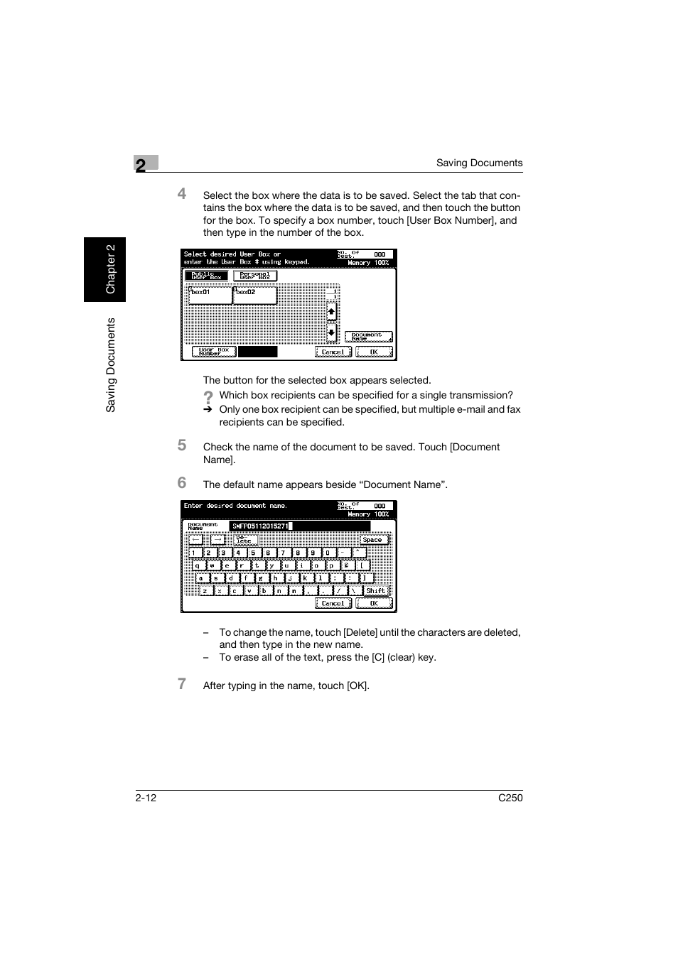 Konica Minolta bizhub C250 User Manual | Page 35 / 194