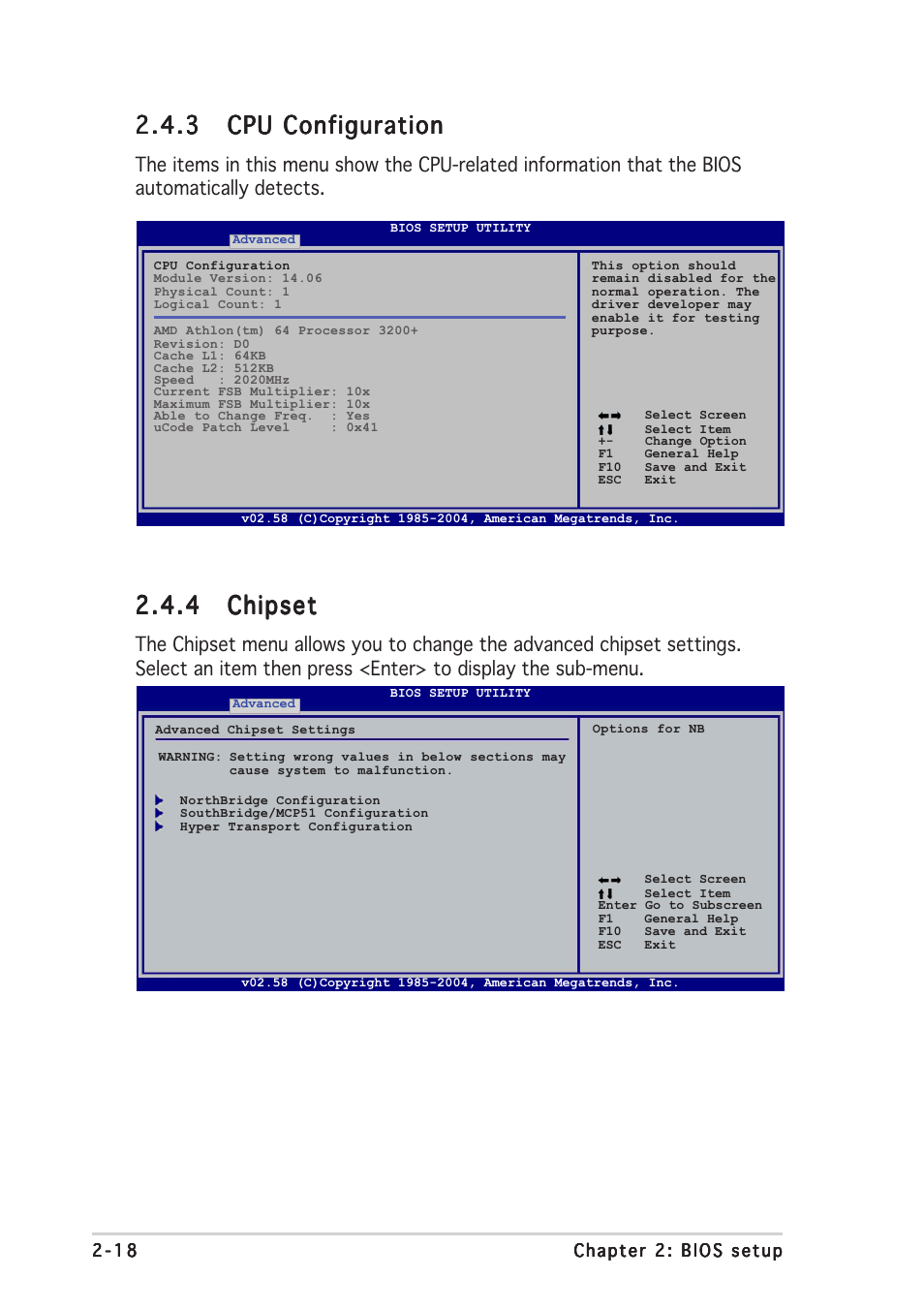 4 chipset chipset chipset chipset chipset | Asus A8N-VM CSM User Manual | Page 58 / 86