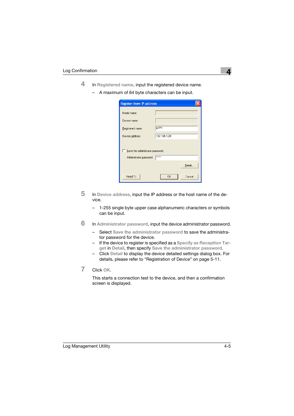 Konica Minolta PageScope Log Management Utility User Manual | Page 26 / 76