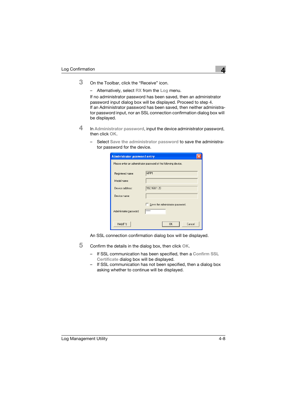 Konica Minolta PageScope Log Management Utility User Manual | Page 29 / 76