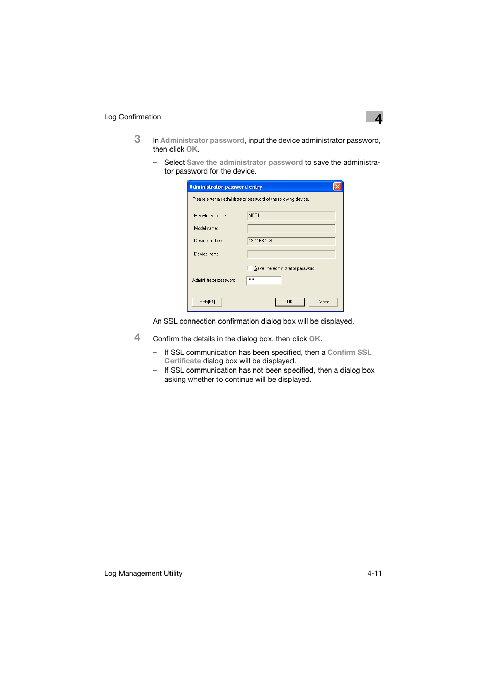 Konica Minolta PageScope Log Management Utility User Manual | Page 32 / 76