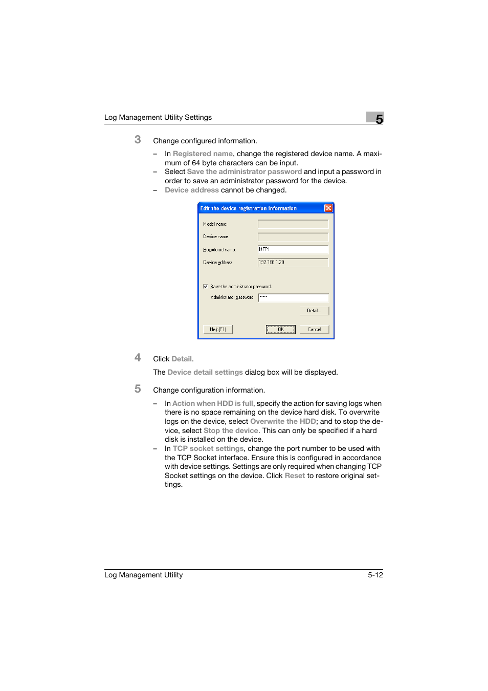 Konica Minolta PageScope Log Management Utility User Manual | Page 61 / 76