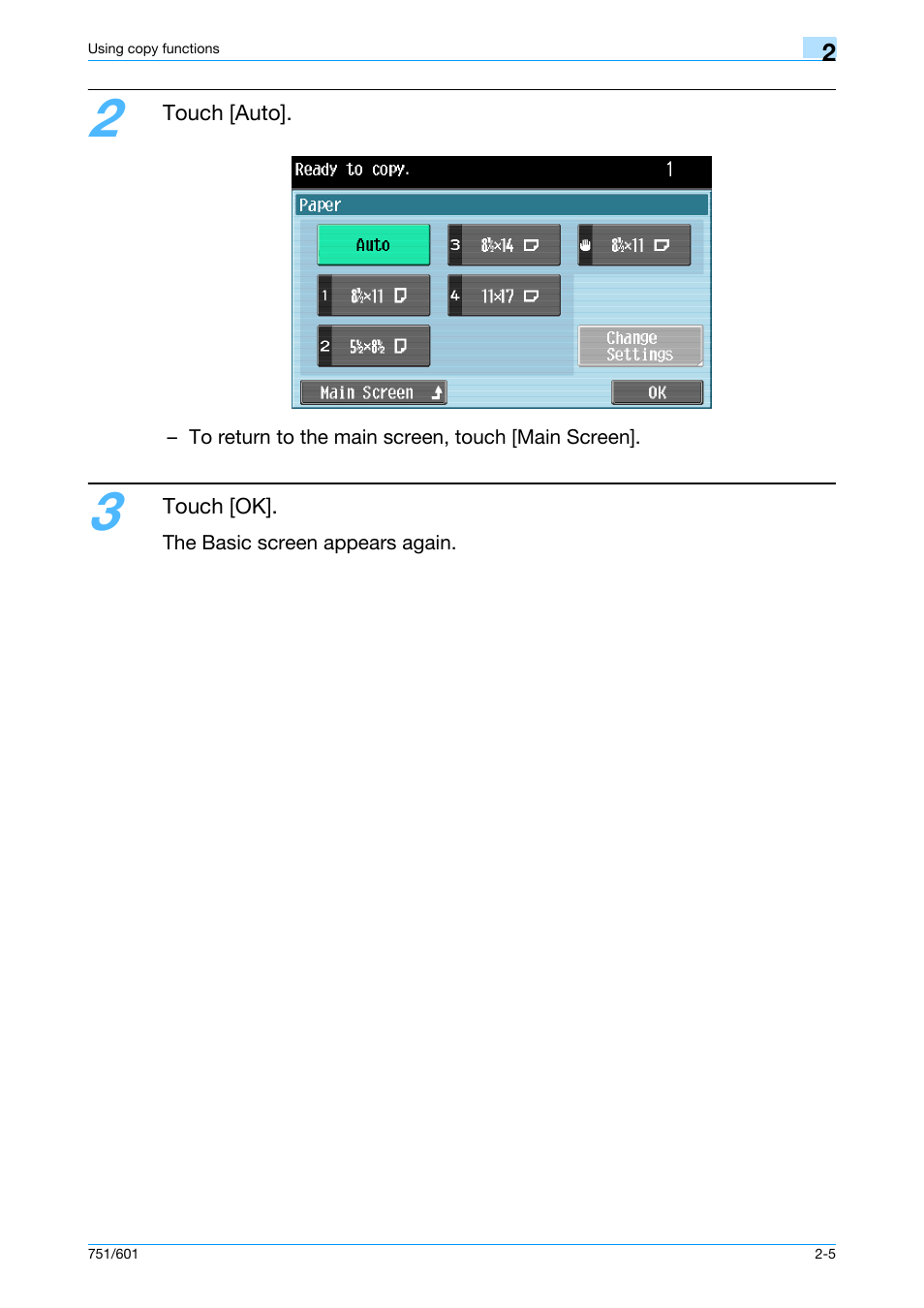 Konica Minolta bizhub 601 User Manual | Page 32 / 101