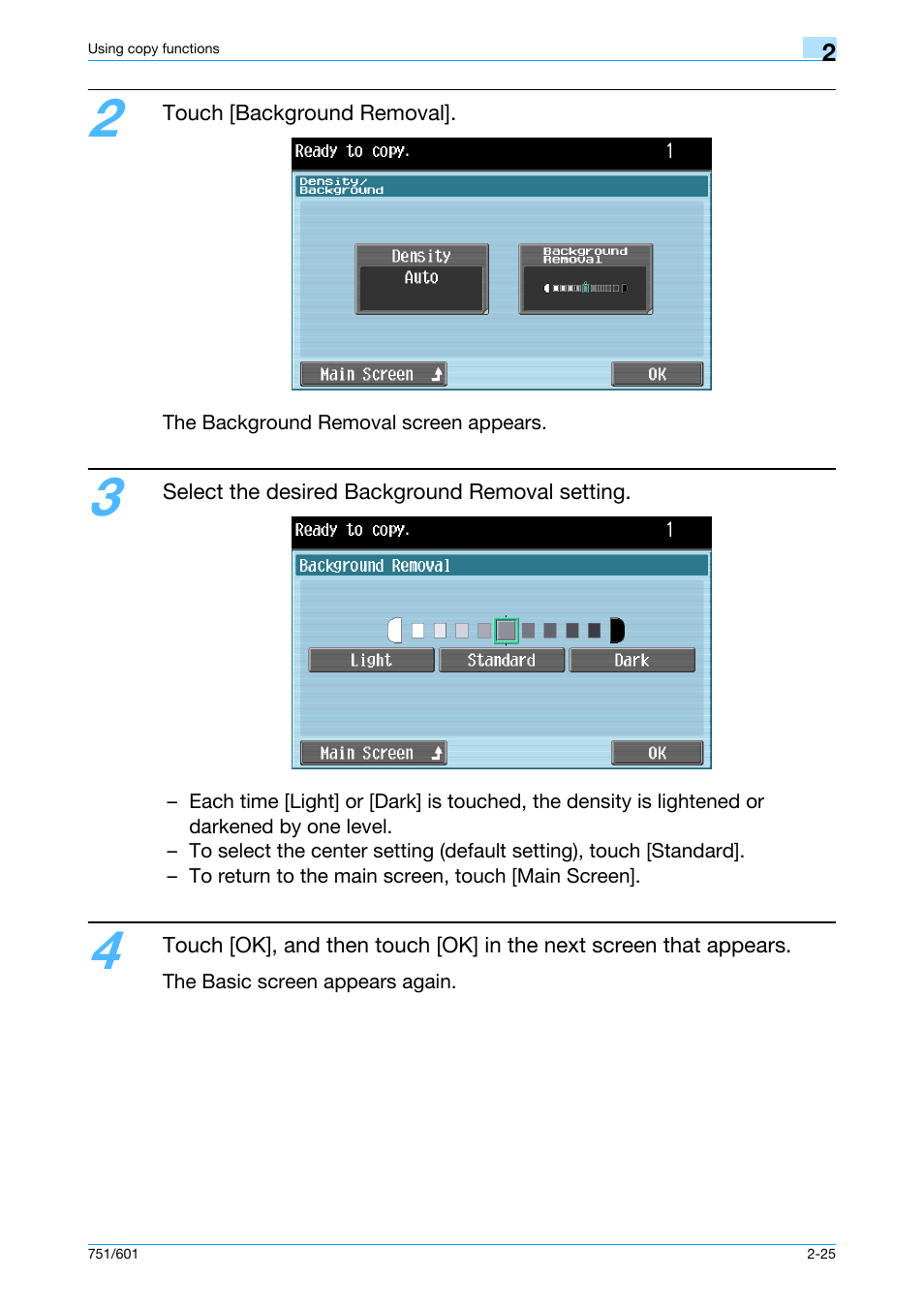 Konica Minolta bizhub 601 User Manual | Page 52 / 101