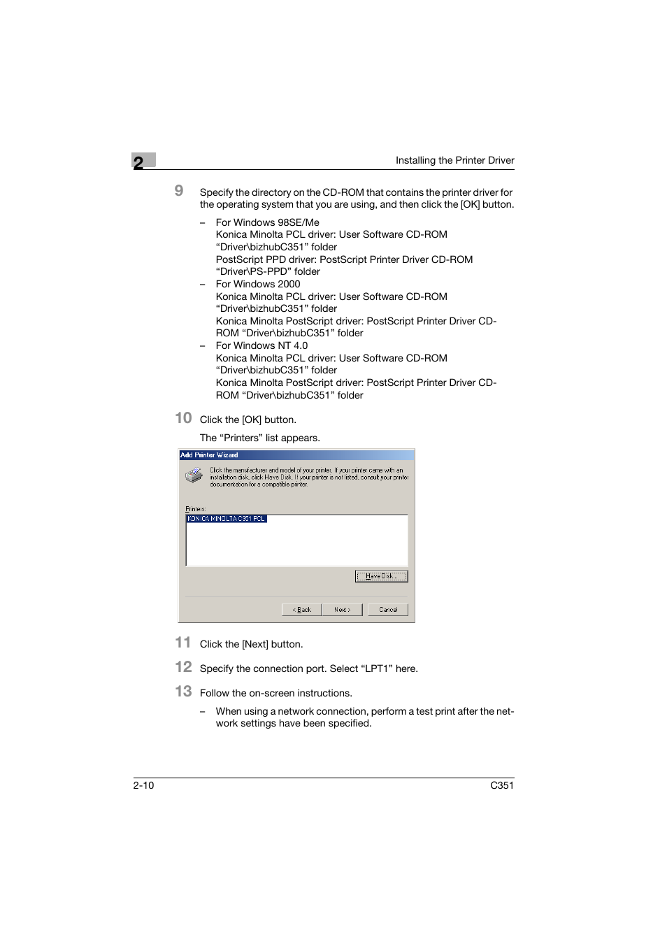 Konica Minolta BIZHUB C351 User Manual | Page 33 / 94