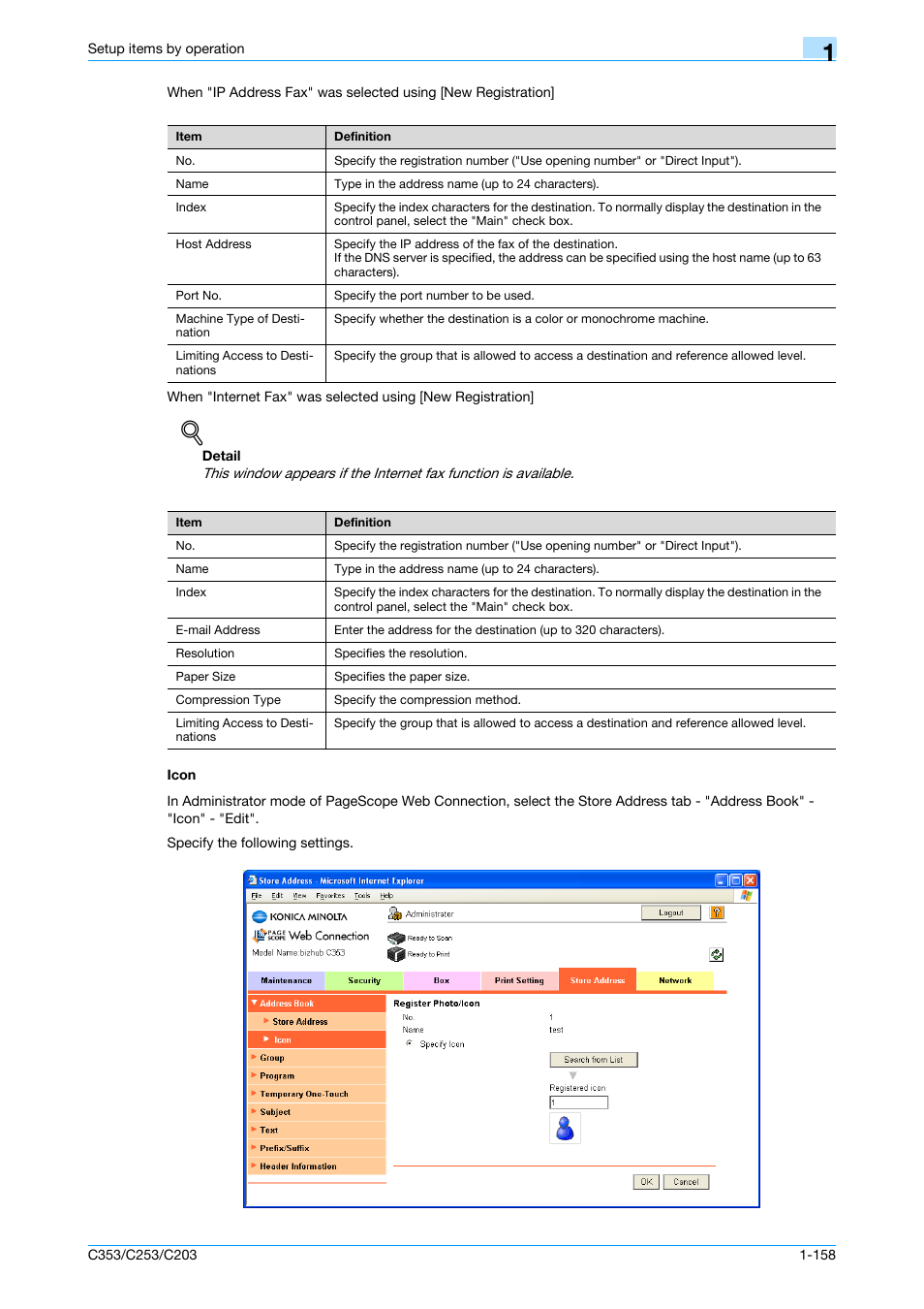 Icon, Icon -158 | Konica Minolta bizhub C353 User Manual | Page 171 / 220