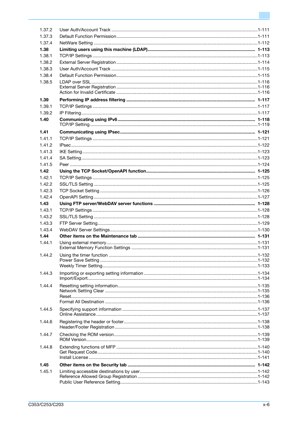 Konica Minolta bizhub C353 User Manual | Page 7 / 220