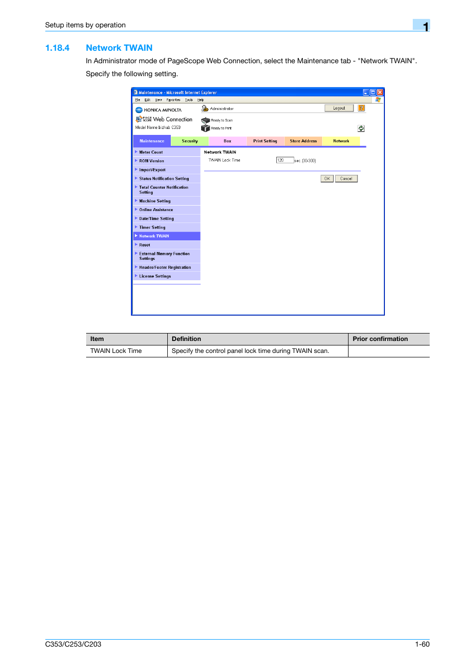 4 network twain, Network twain -60, Network twain | Konica Minolta bizhub C353 User Manual | Page 73 / 220