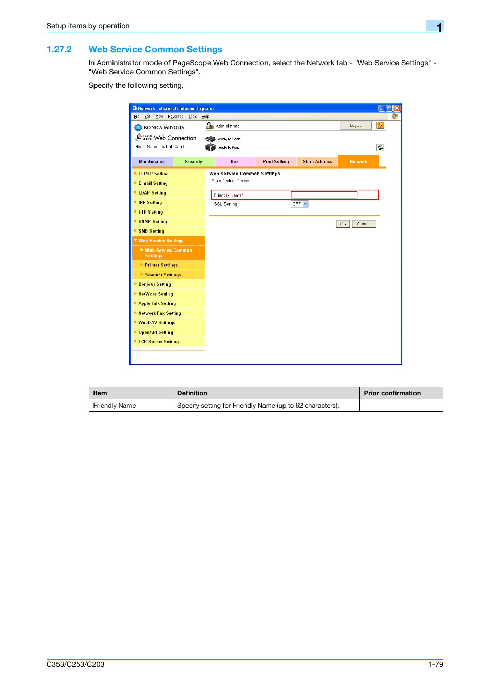 2 web service common settings, Web service common settings -79, Web service common settings | Konica Minolta bizhub C353 User Manual | Page 92 / 220