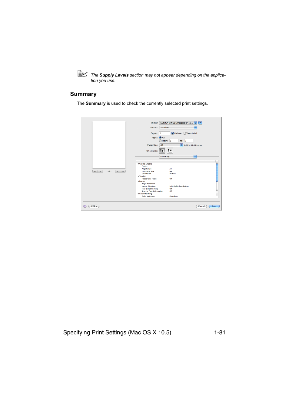 Summary, Summary -81 | Konica Minolta magicolor 1650EN User Manual | Page 102 / 317