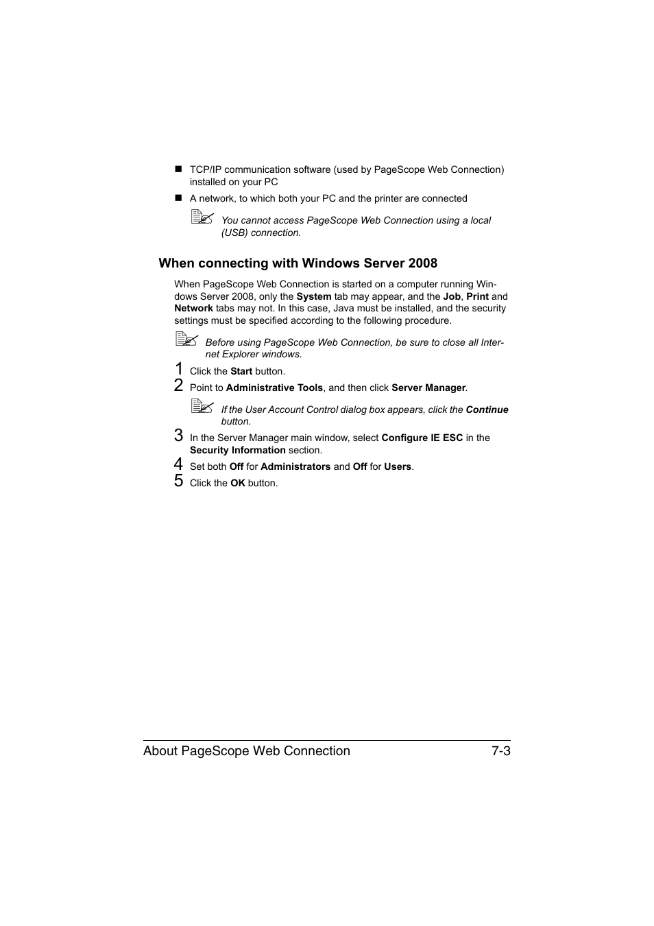 When connecting with windows server 2008, When connecting with windows server 2008 -3 | Konica Minolta magicolor 1650EN User Manual | Page 188 / 317