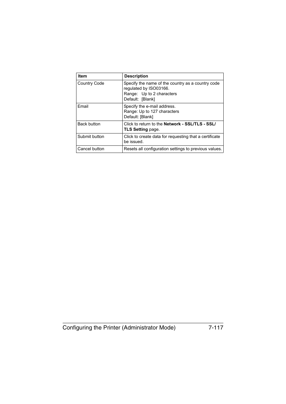 Configuring the printer (administrator mode) 7-117 | Konica Minolta magicolor 1650EN User Manual | Page 302 / 317