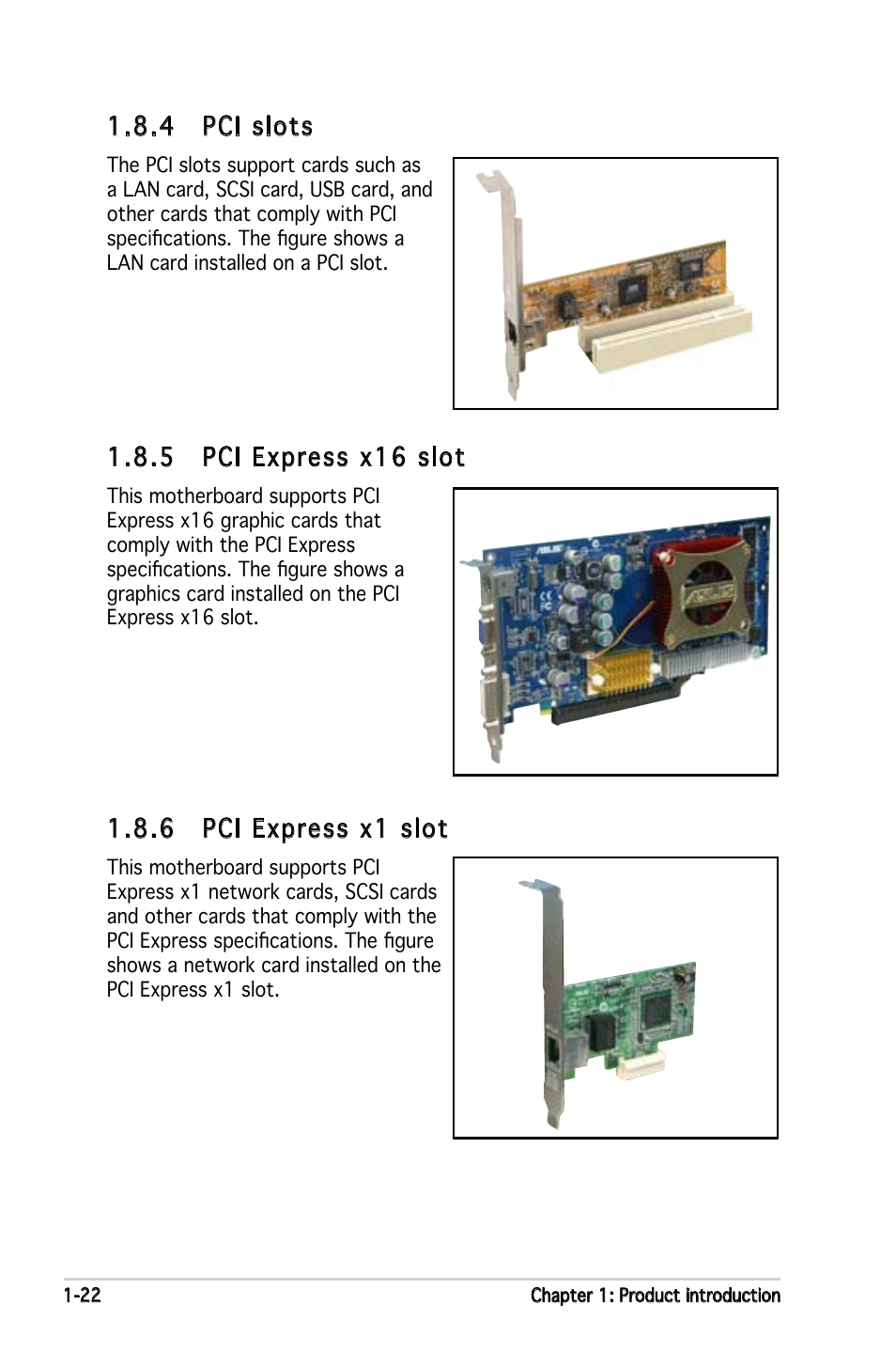 4 pci slots, 5 pci express x16 slot, 6 pci express x1 slot | Asus P5GPL-X SE User Manual | Page 34 / 94