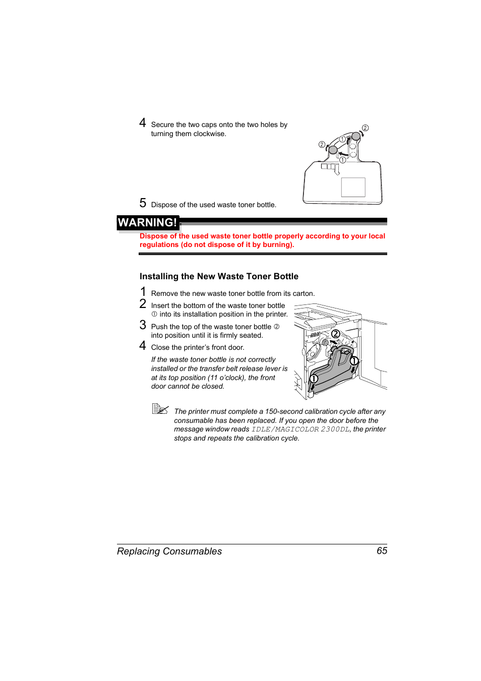 Konica Minolta MAGICOLOR 2300 User Manual | Page 75 / 182