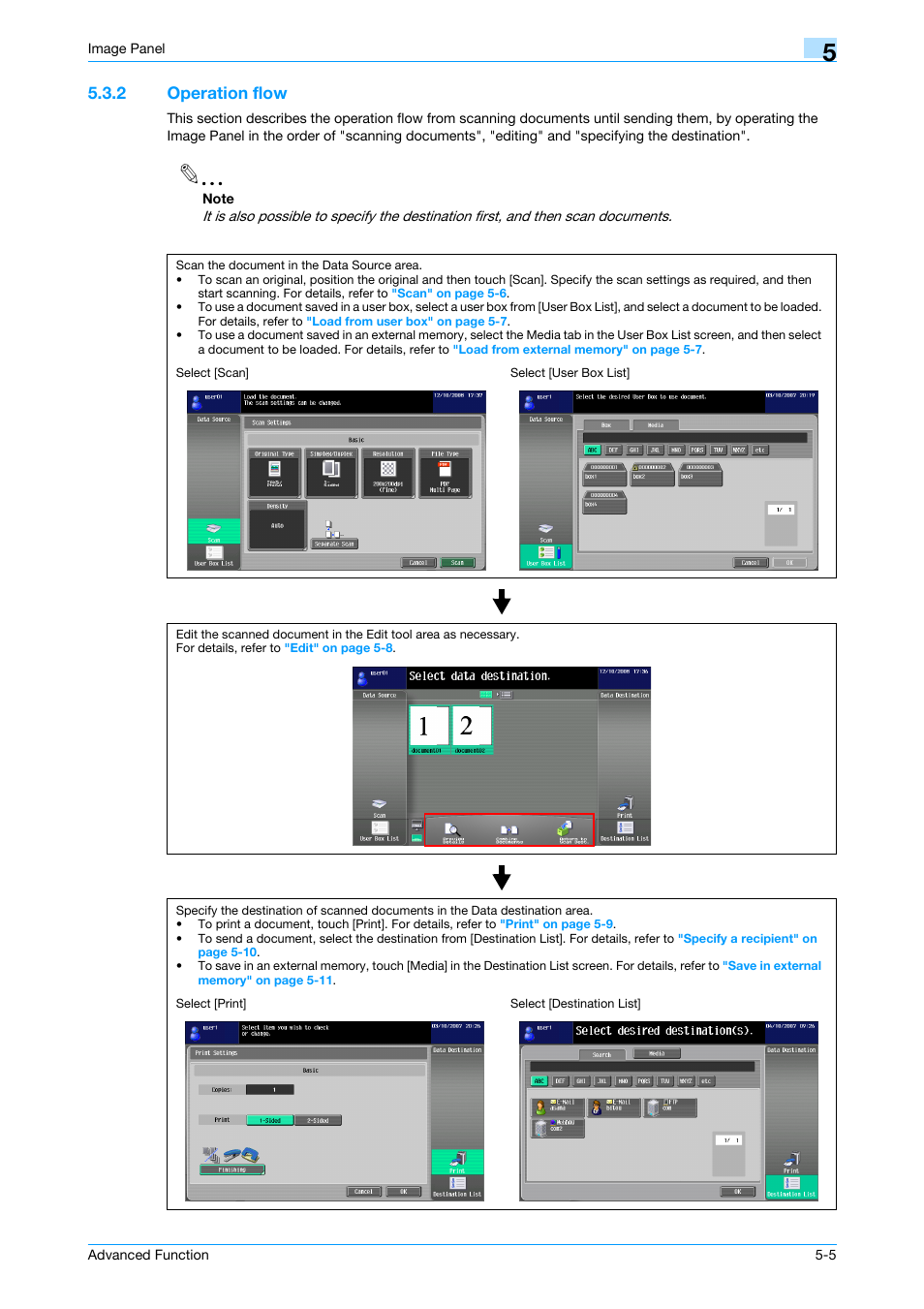 2 operation flow, Operation flow -5 | Konica Minolta bizhub 361 User Manual | Page 41 / 84