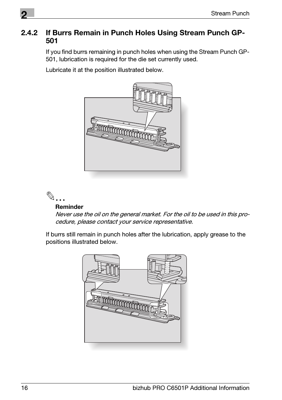 Konica Minolta GP-501 User Manual | Page 20 / 24