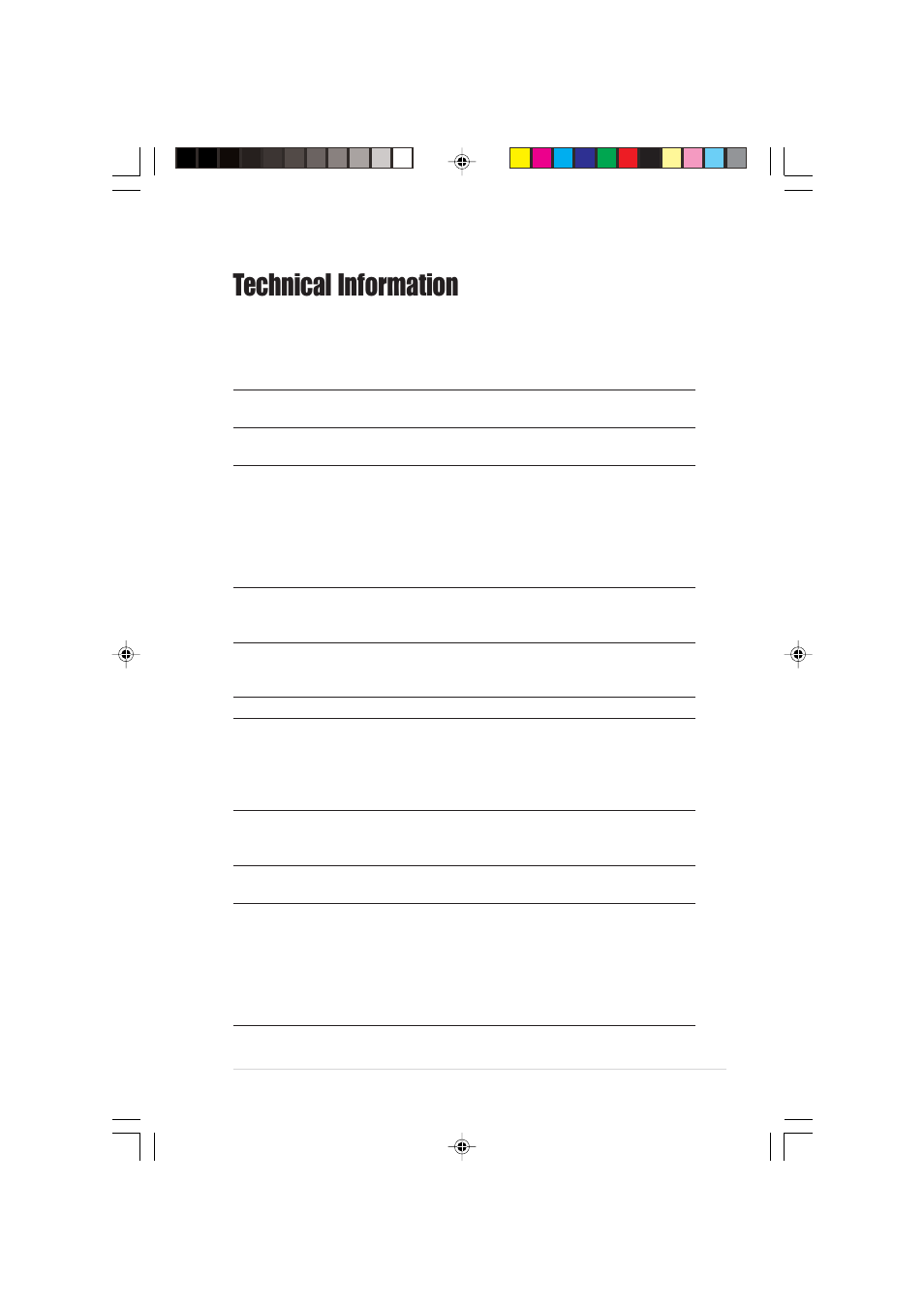 Technical information, Environmental specifications, Electrical and audio specifications | Asus Dual-Interface External Slim Combo Drive SCB-1608-D User Manual | Page 27 / 54