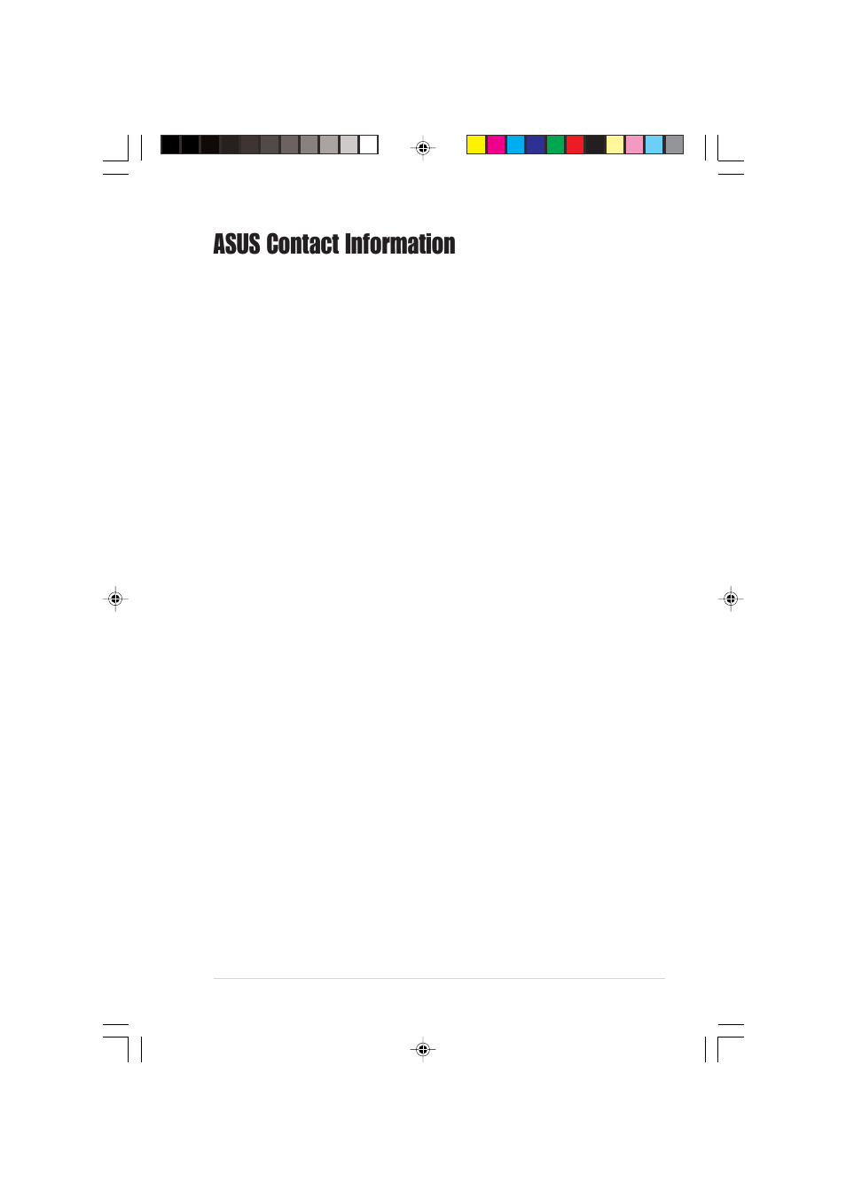 Asus contact information, Asustek computer inc. (asia-pacific), Asus computer international (america) | Asus computer gmbh (germany and austria) | Asus Dual-Interface External Slim Combo Drive SCB-1608-D User Manual | Page 5 / 54