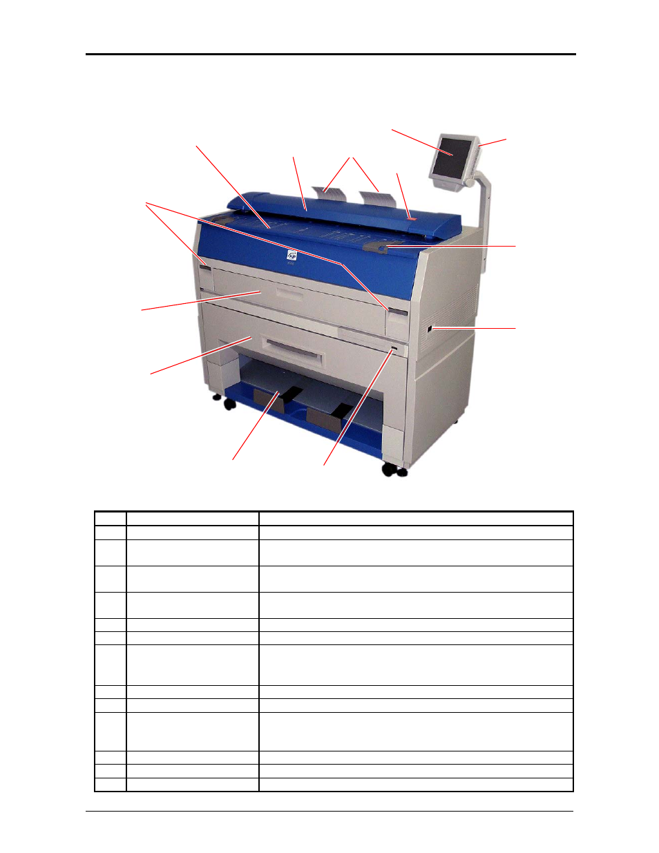 5 appearance, 5. 1 front view | Konica Minolta KIP 3100 User Manual | Page 13 / 56