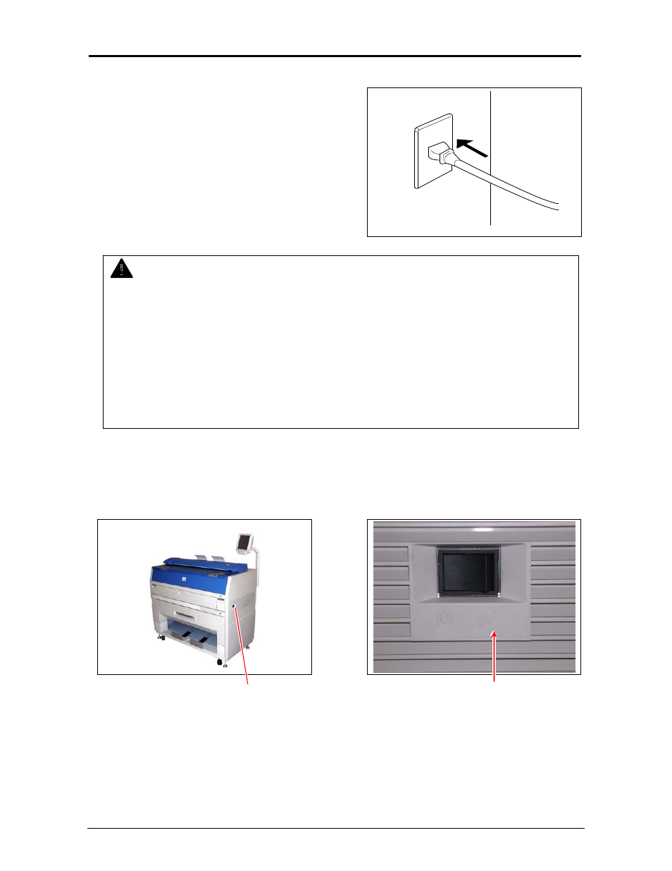 Warning | Konica Minolta KIP 3100 User Manual | Page 22 / 56