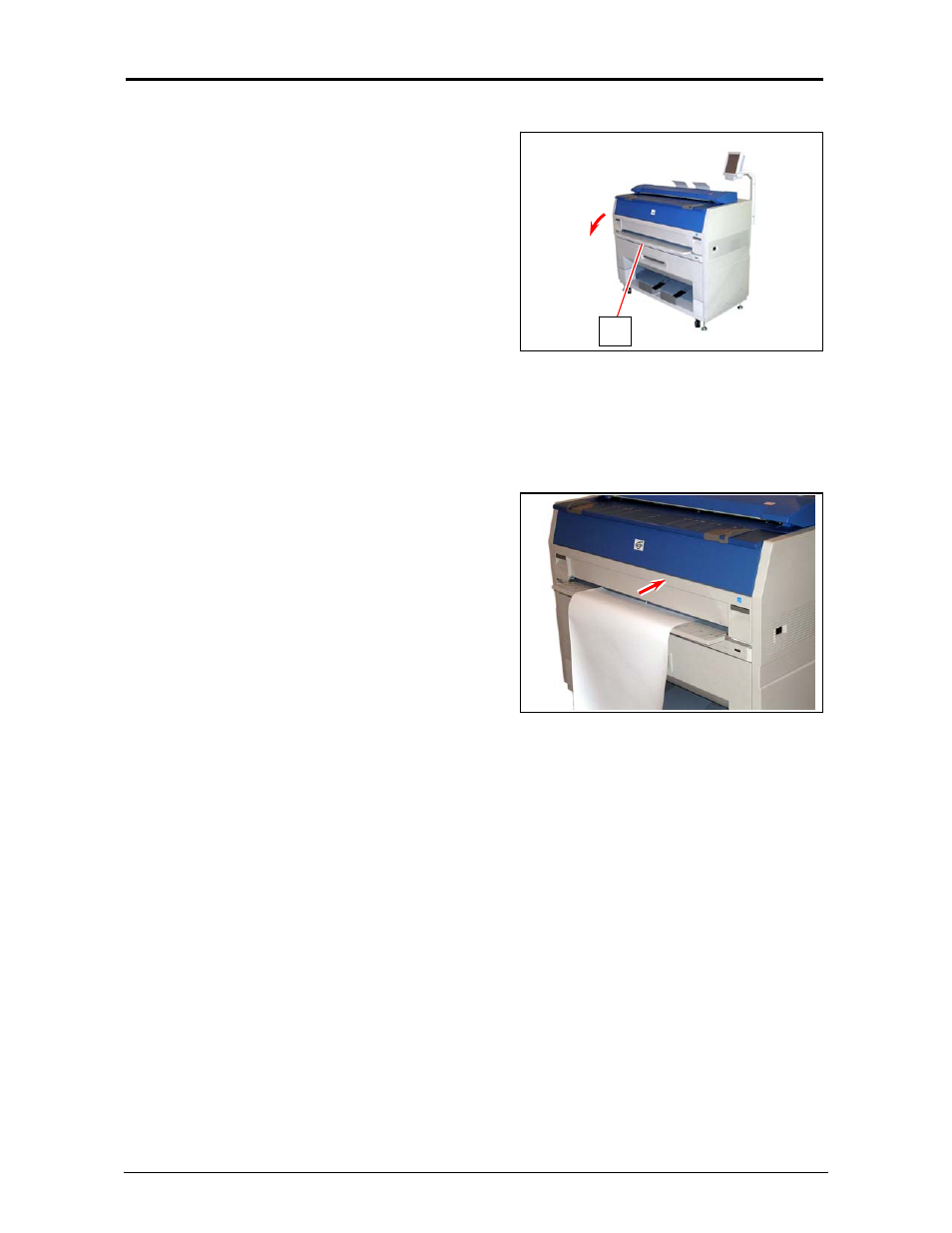 5 cut sheet media placement | Konica Minolta KIP 3100 User Manual | Page 34 / 56