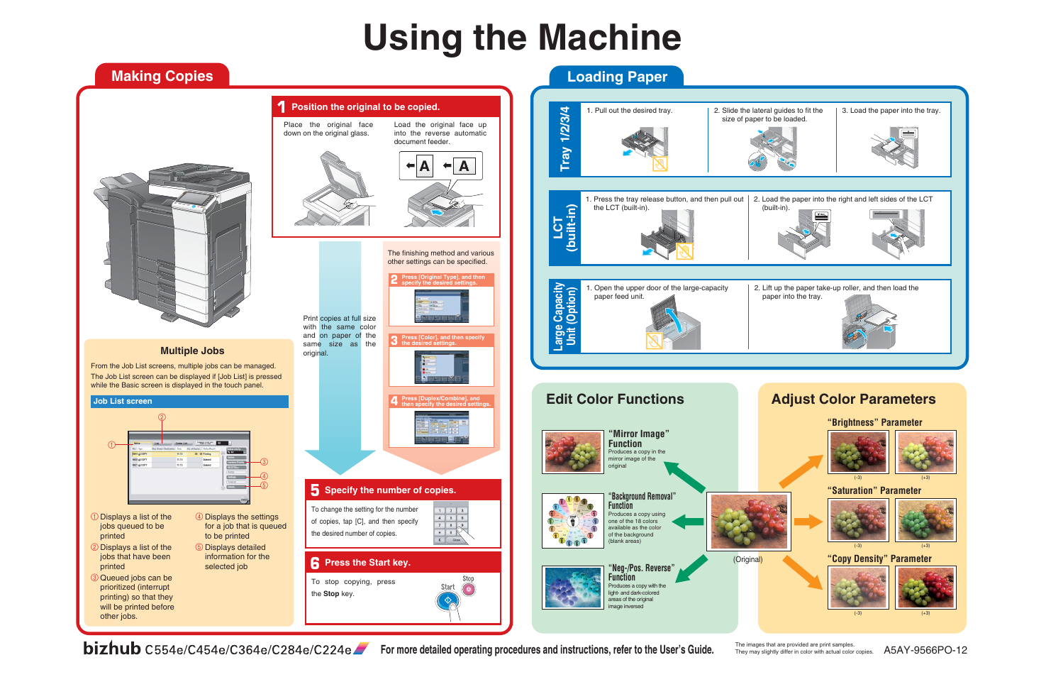 Konica Minolta bizhub C554e User Manual | 1 page