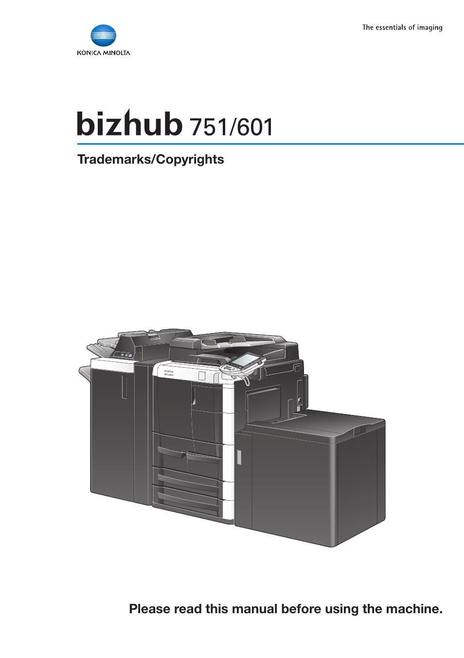 Konica Minolta bizhub 751 User Manual | 10 pages