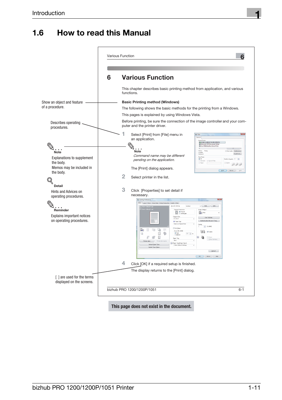 6 how to read this manual, How to read this manual -11, 6various function | Introduction | Konica Minolta bizhub PRO 1051 User Manual | Page 17 / 355