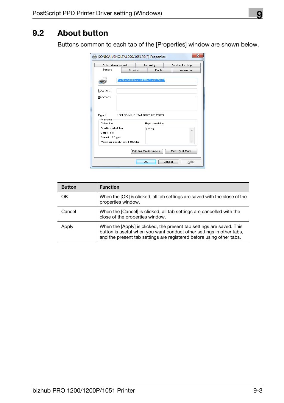 2 about button, About button -3 | Konica Minolta bizhub PRO 1051 User Manual | Page 211 / 355