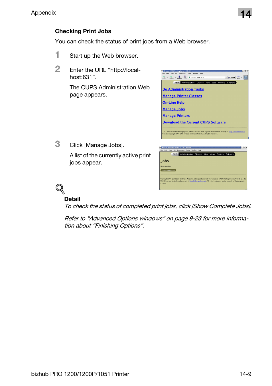 Checking print jobs | Konica Minolta bizhub PRO 1051 User Manual | Page 346 / 355